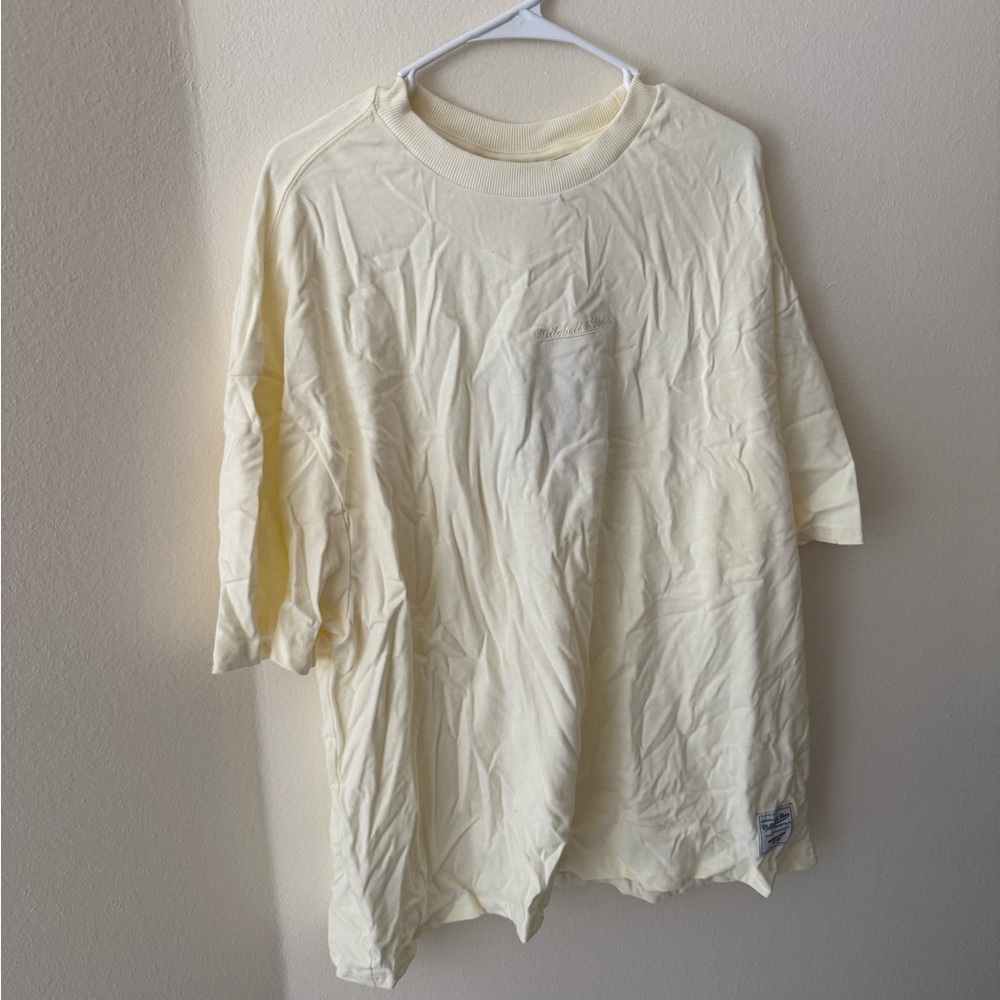 Mitchell & Ness Light Cream Short Sleeve Tee NWT XL